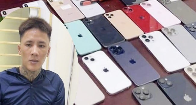 义安警方巡逻抓获盗贼 追回29部iPhone价值逾2亿盾