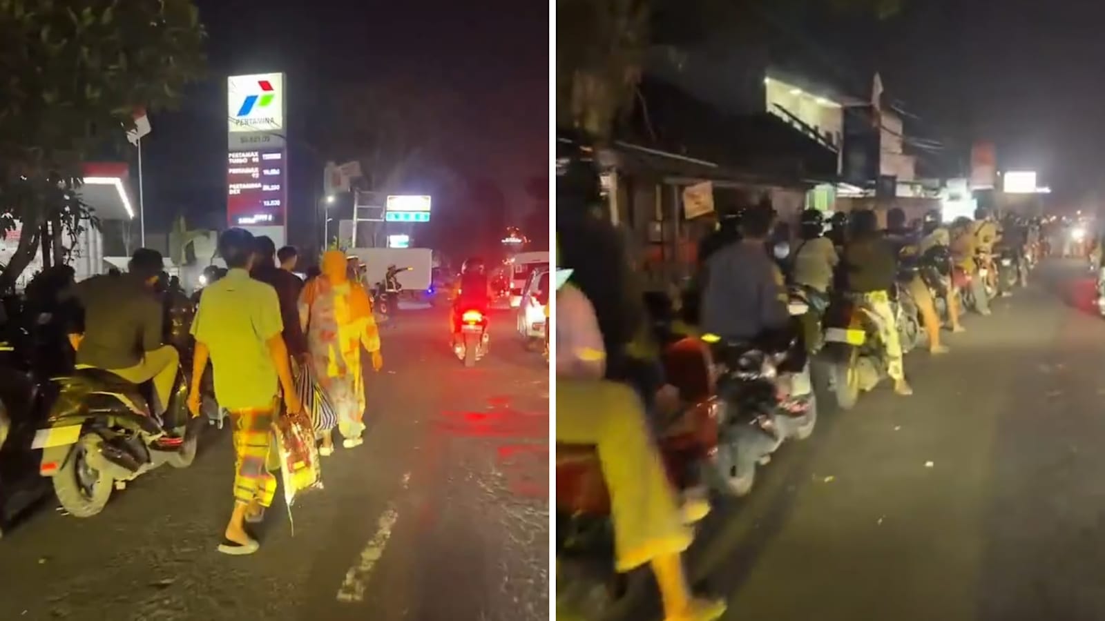 印尼峇厘岛闹油荒 多家加油站大排长龙