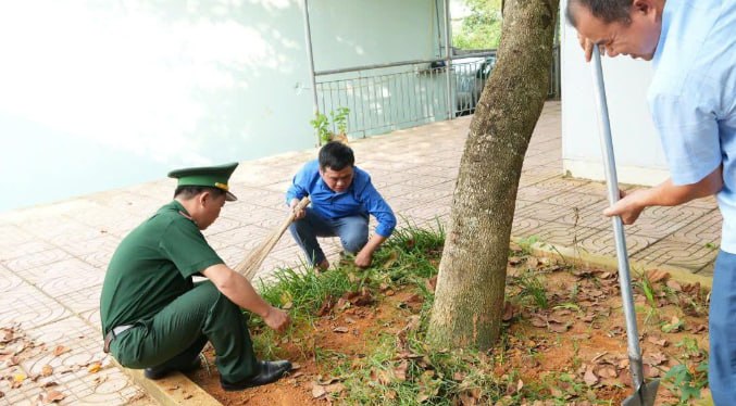 清化省贤杰乡启动每周环境卫生大扫除 干部军民警民齐参与